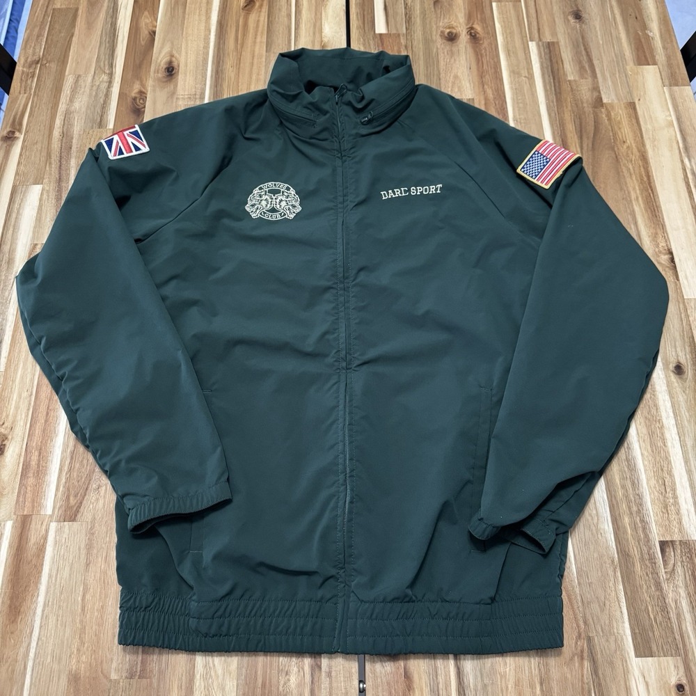 Darc Sport Jacket Mens M Green Civil Regime Full Zip Lightweight Wolves 16 Of 50